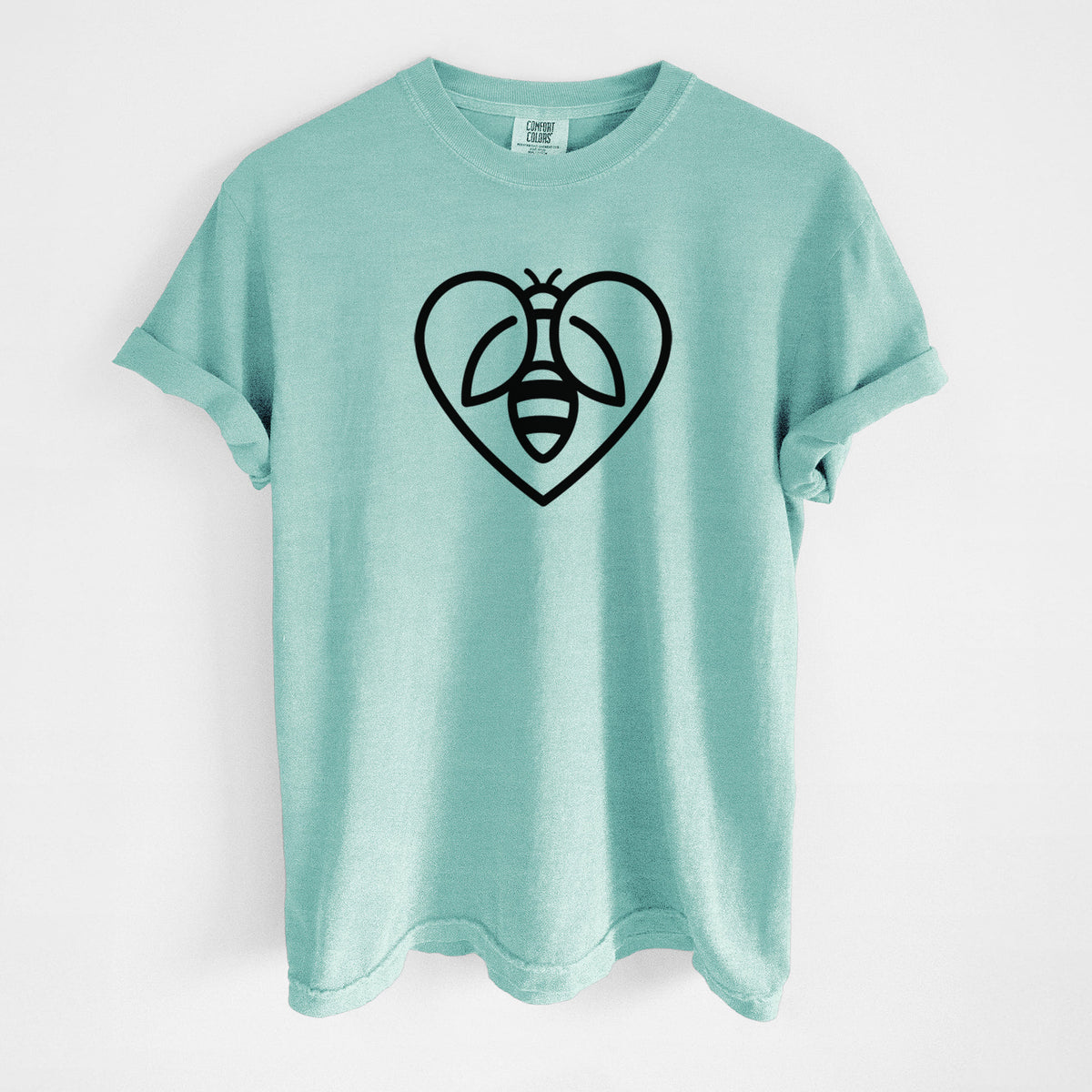 Bee Heart Icon - Unisex Comfort Colors Garment-Dyed Heavyweight T-shirt