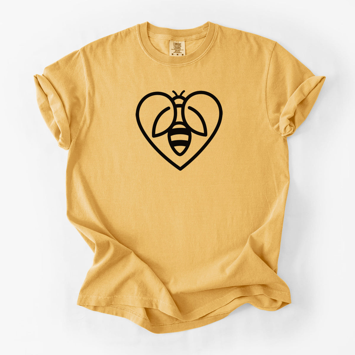 Bee Heart Icon - Unisex Comfort Colors Garment-Dyed Heavyweight T-shirt
