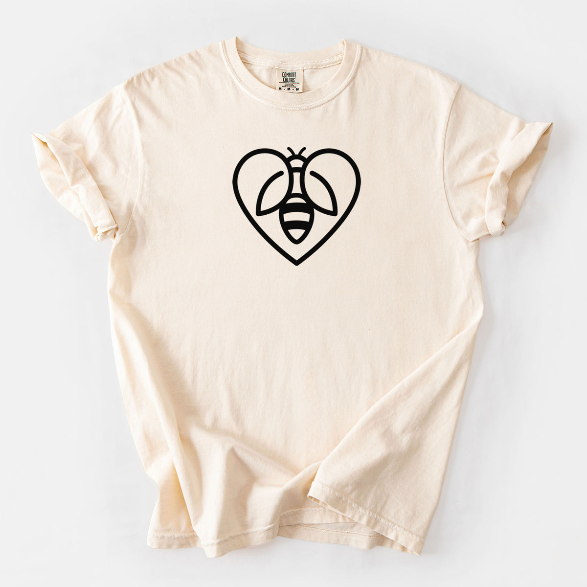 Bee Heart Icon - Unisex Comfort Colors Garment-Dyed Heavyweight T-shirt