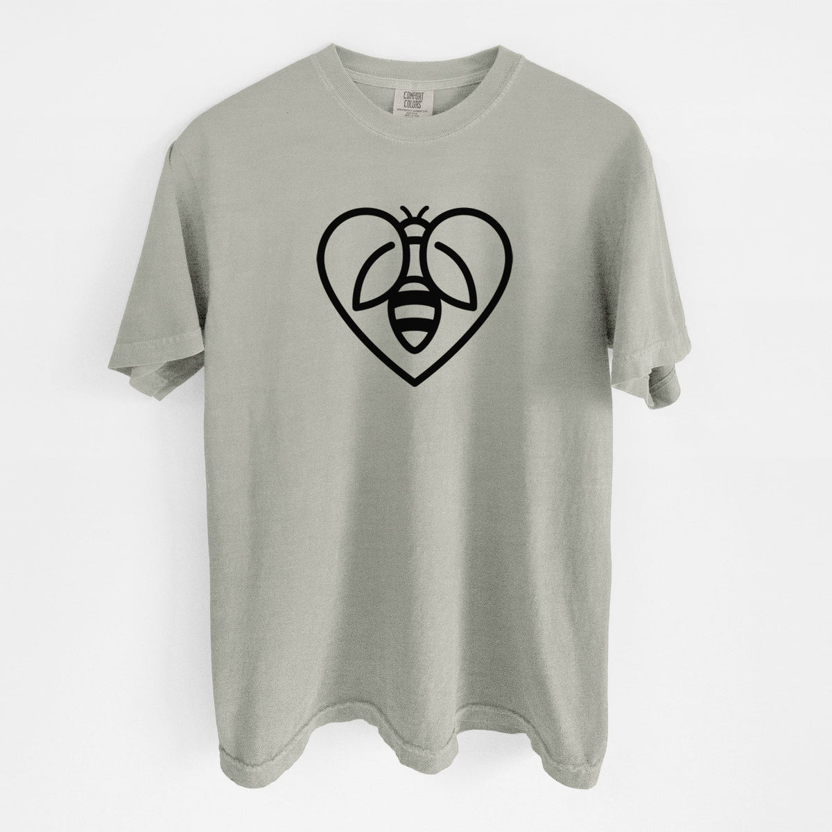 Bee Heart Icon - Unisex Comfort Colors Garment-Dyed Heavyweight T-shirt