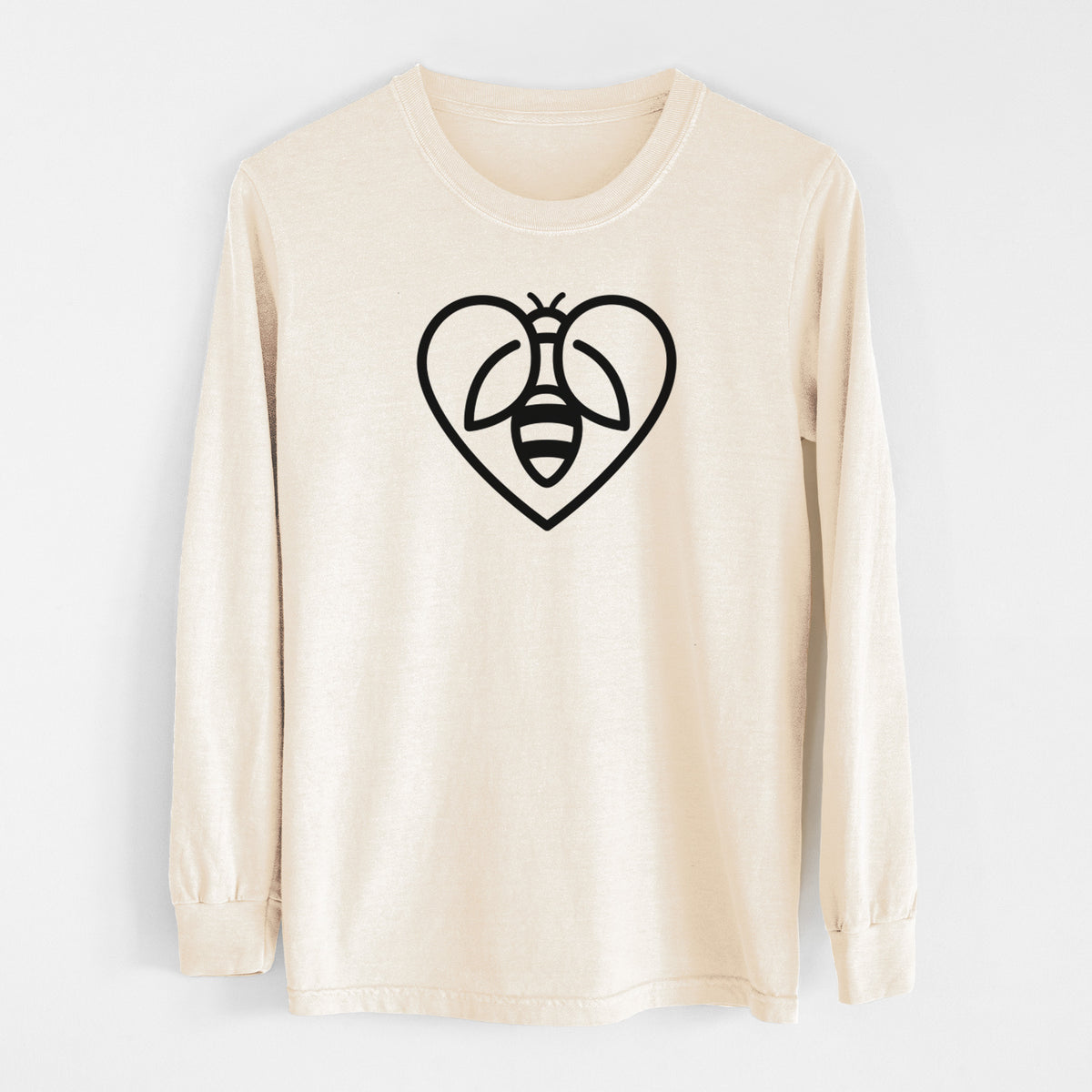 Bee Heart Icon - Unisex Comfort Colors 100% Cotton Long Sleeve