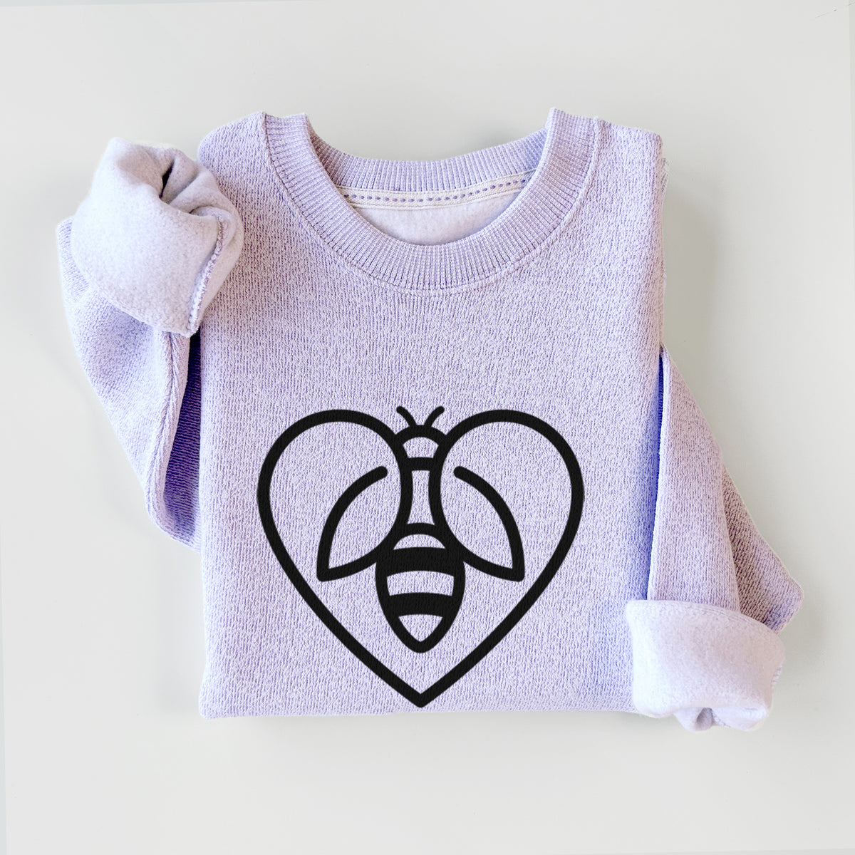 Bee Heart Icon - Knit Sweatshirt