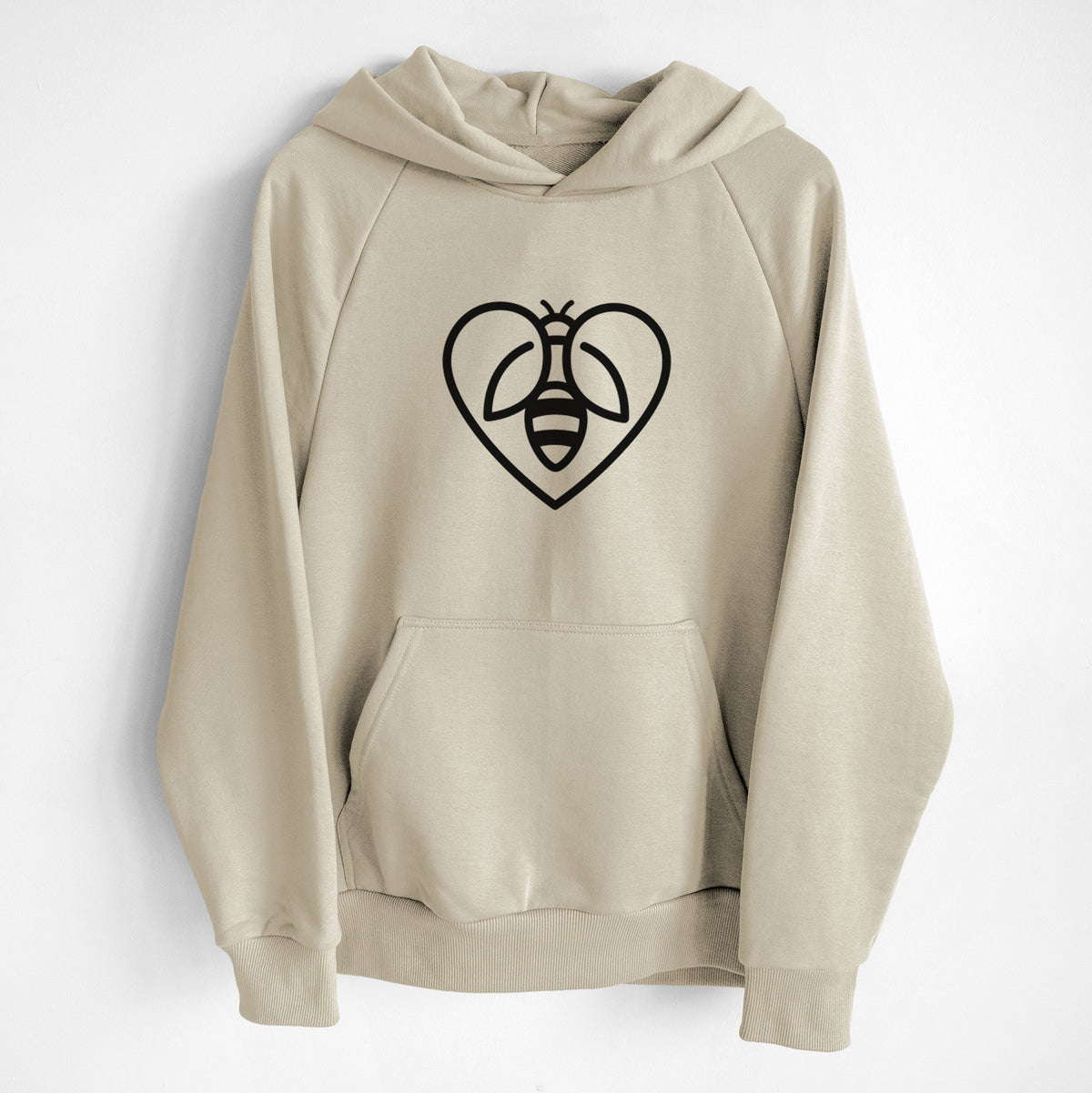 Bee Heart Icon - UltraLuxe Heavyweight French Terry Hoodie