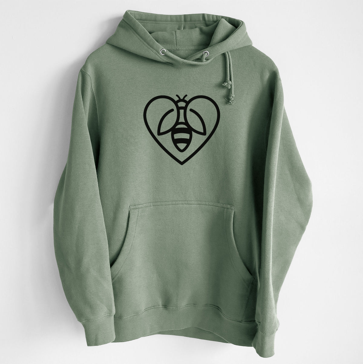 Bee Heart Icon - Heavyweight Fleece Hoodie