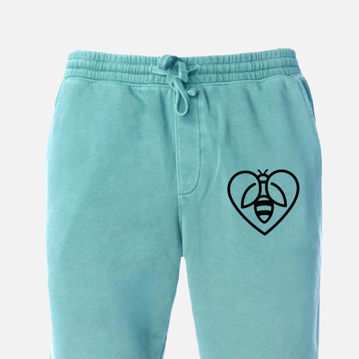 Bee Heart Icon - Unisex Pigment Dyed Sweatpants