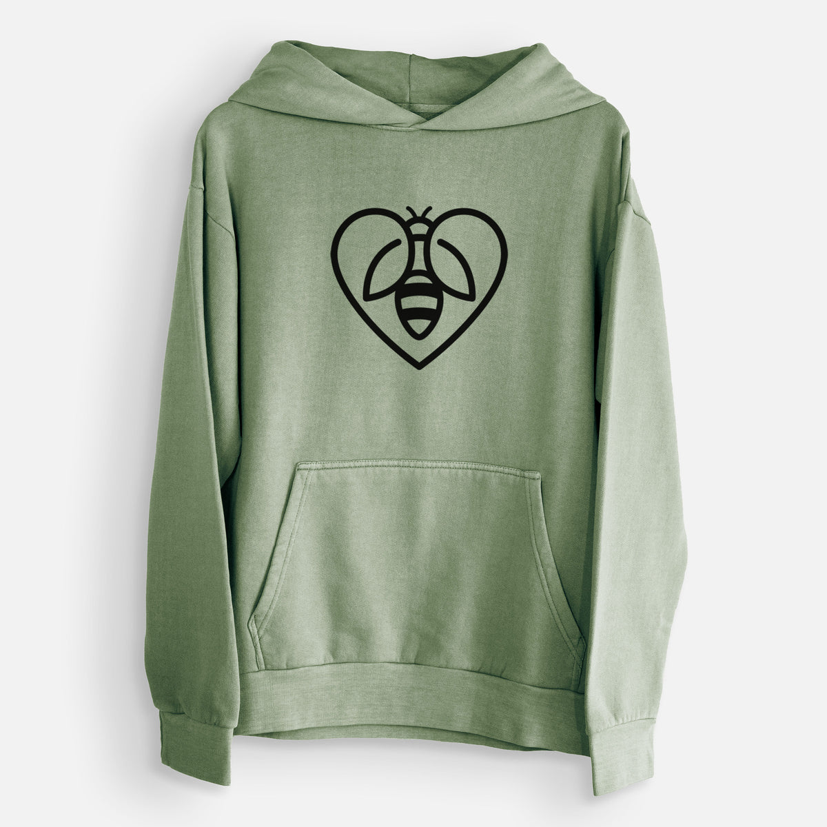 Bee Heart Icon  - Urban Heavyweight Hoodie