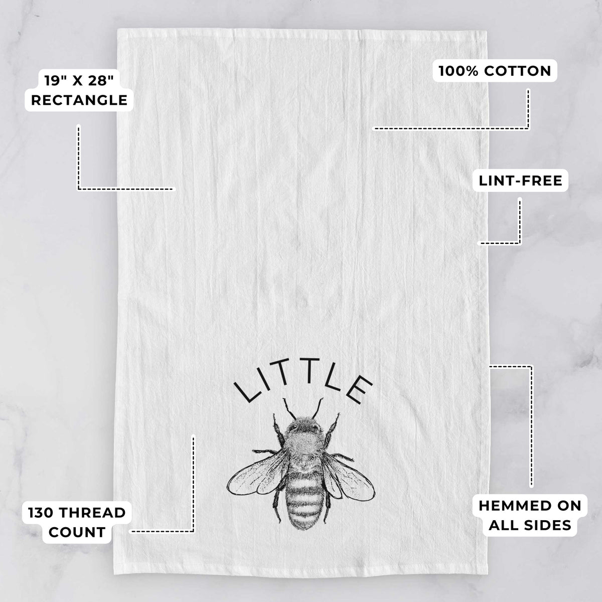Little Bee Tea Towel