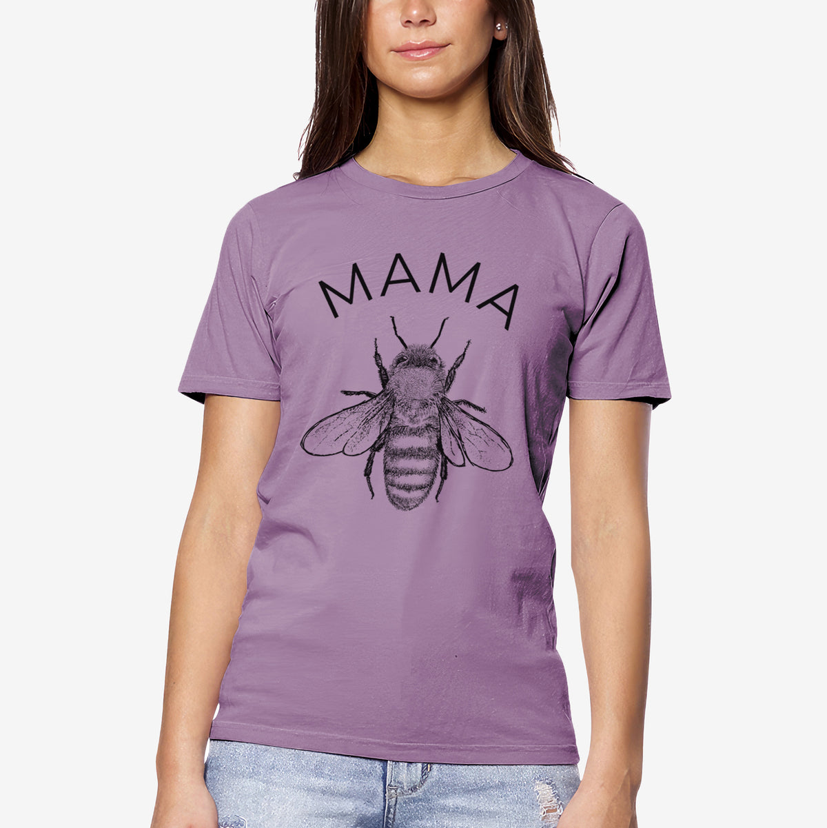 CLOSEOUT - Mama Bee - Unisex Crewneck - Made in USA - 100% Organic Cotton