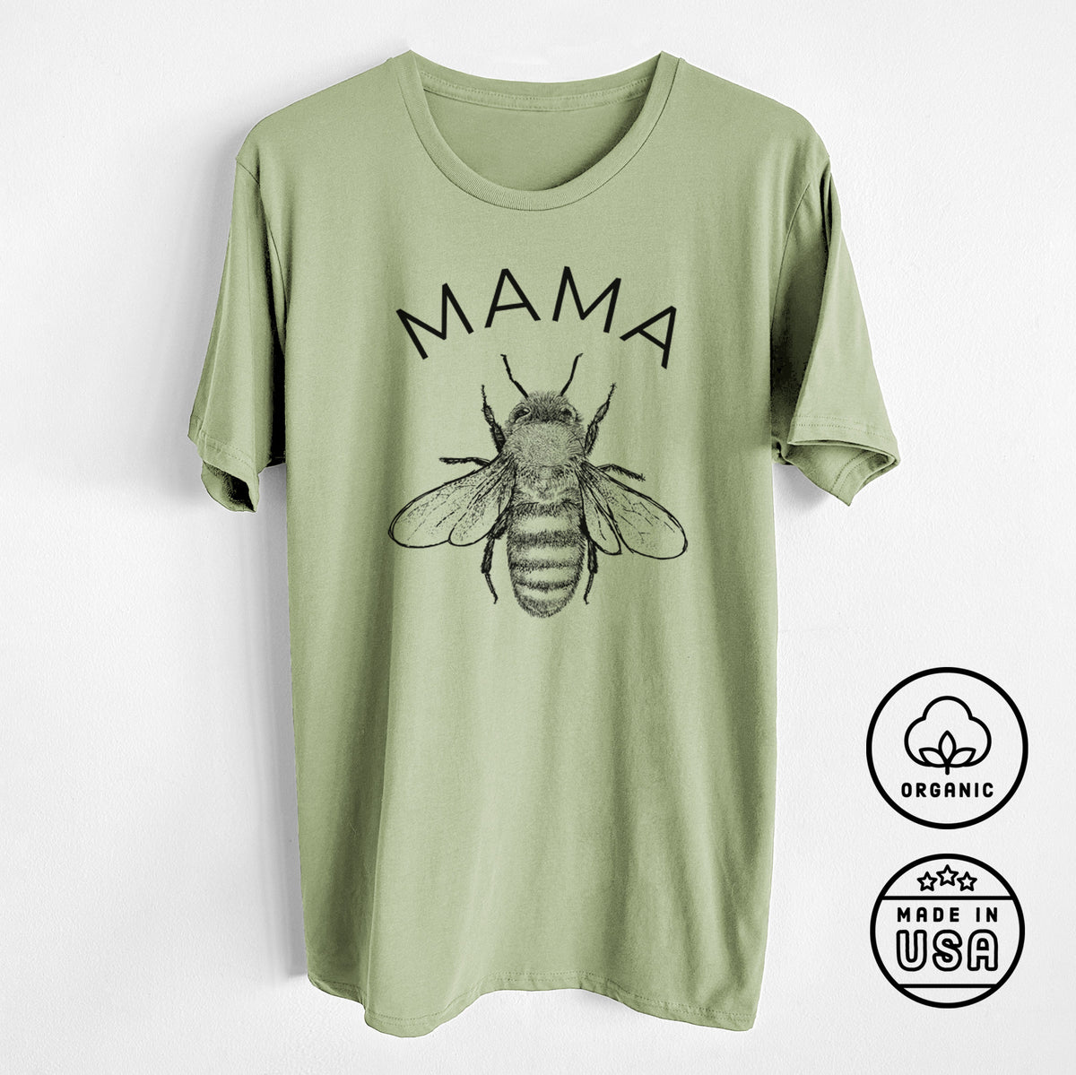 CLOSEOUT - Mama Bee - Unisex Crewneck - Made in USA - 100% Organic Cotton