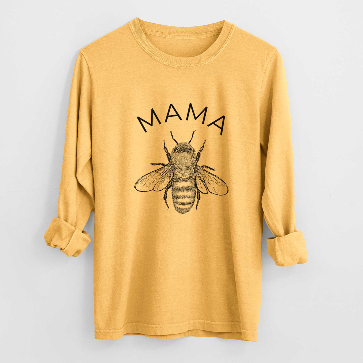 Mama Bee - Men&#39;s Heavyweight 100% Cotton Long Sleeve