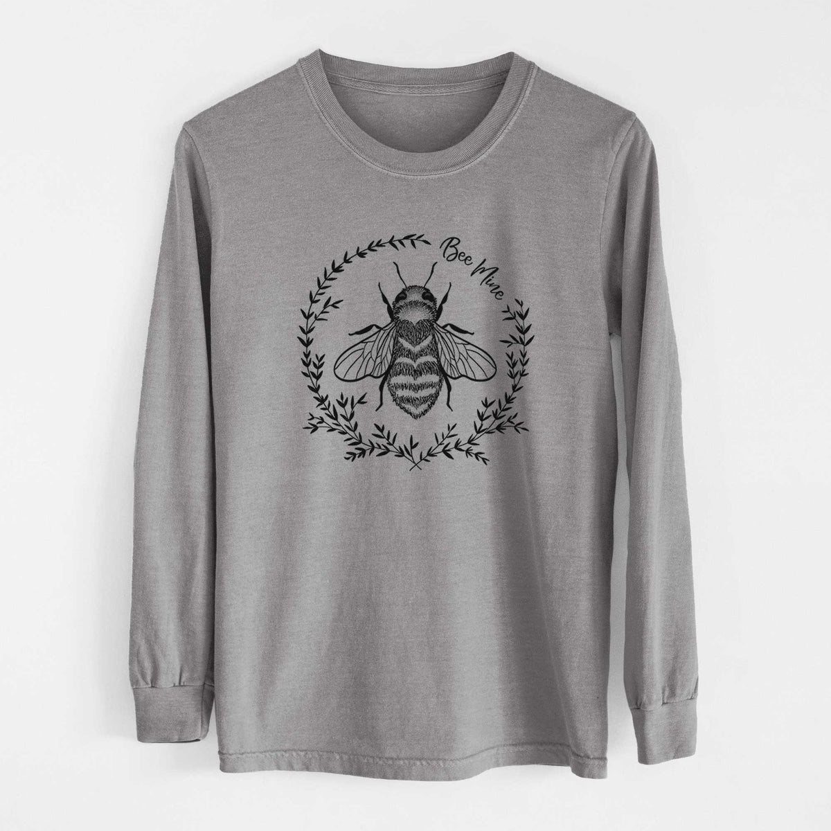 Bee Mine - Men&#39;s Heavyweight 100% Cotton Long Sleeve