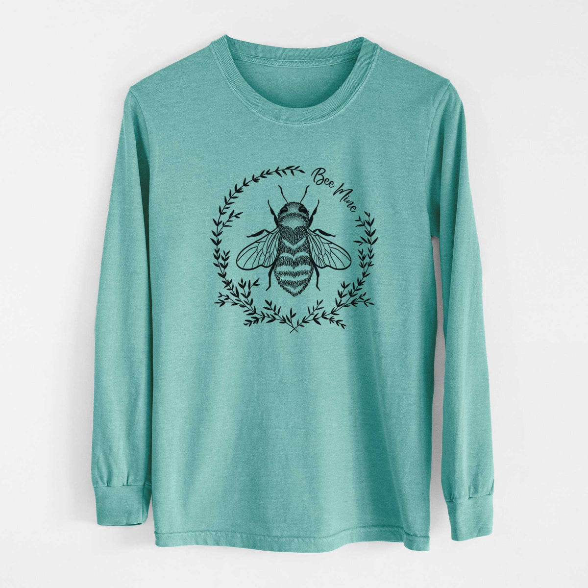 Bee Mine - Men&#39;s Heavyweight 100% Cotton Long Sleeve