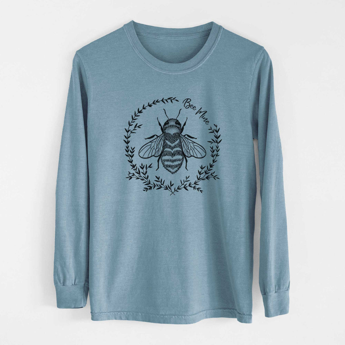 Bee Mine - Men&#39;s Heavyweight 100% Cotton Long Sleeve