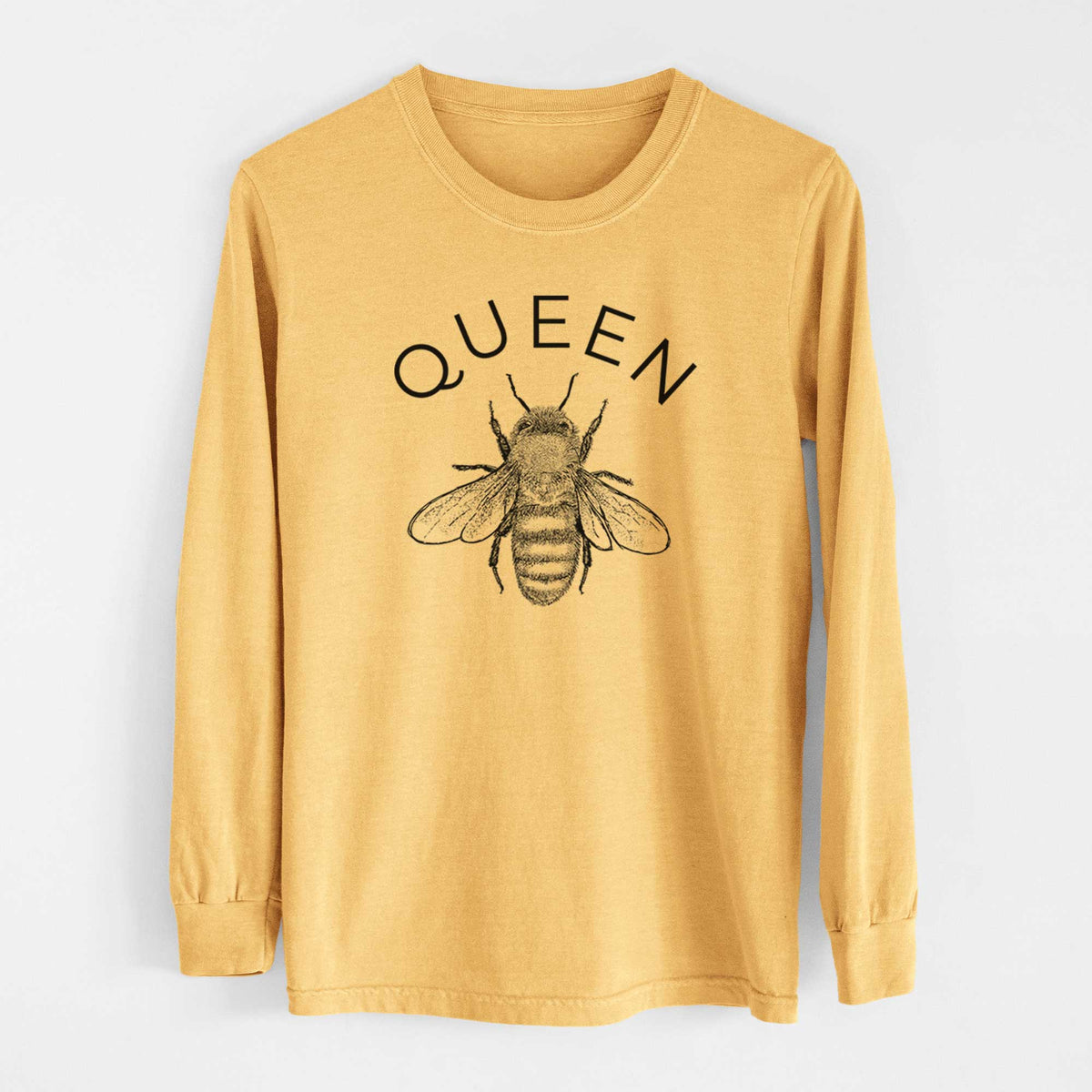 Queen Bee - Men&#39;s Heavyweight 100% Cotton Long Sleeve