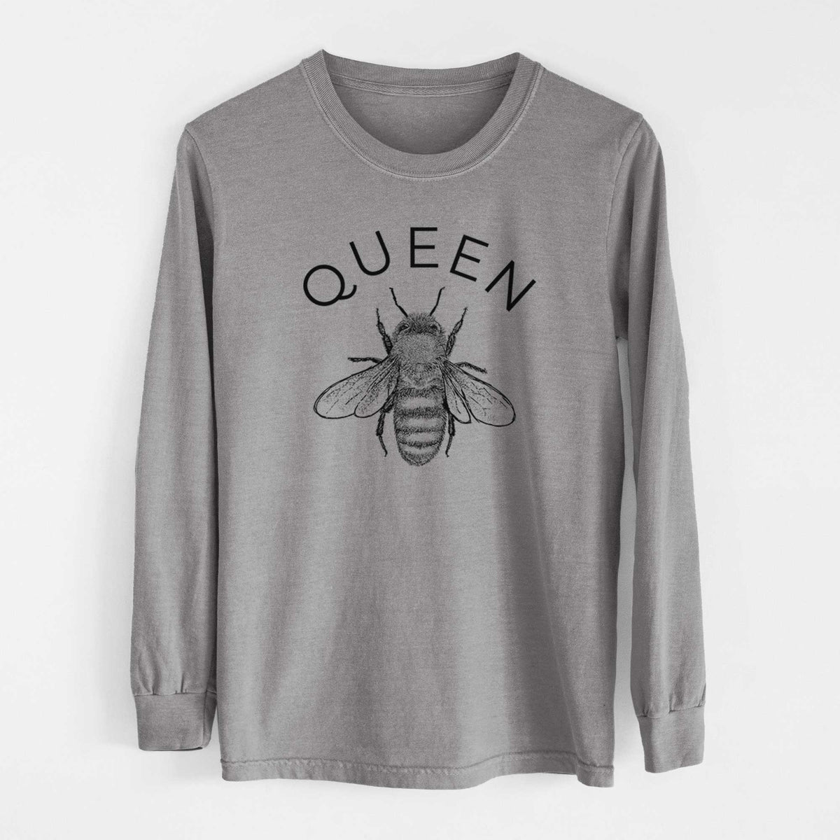 Queen Bee - Men&#39;s Heavyweight 100% Cotton Long Sleeve