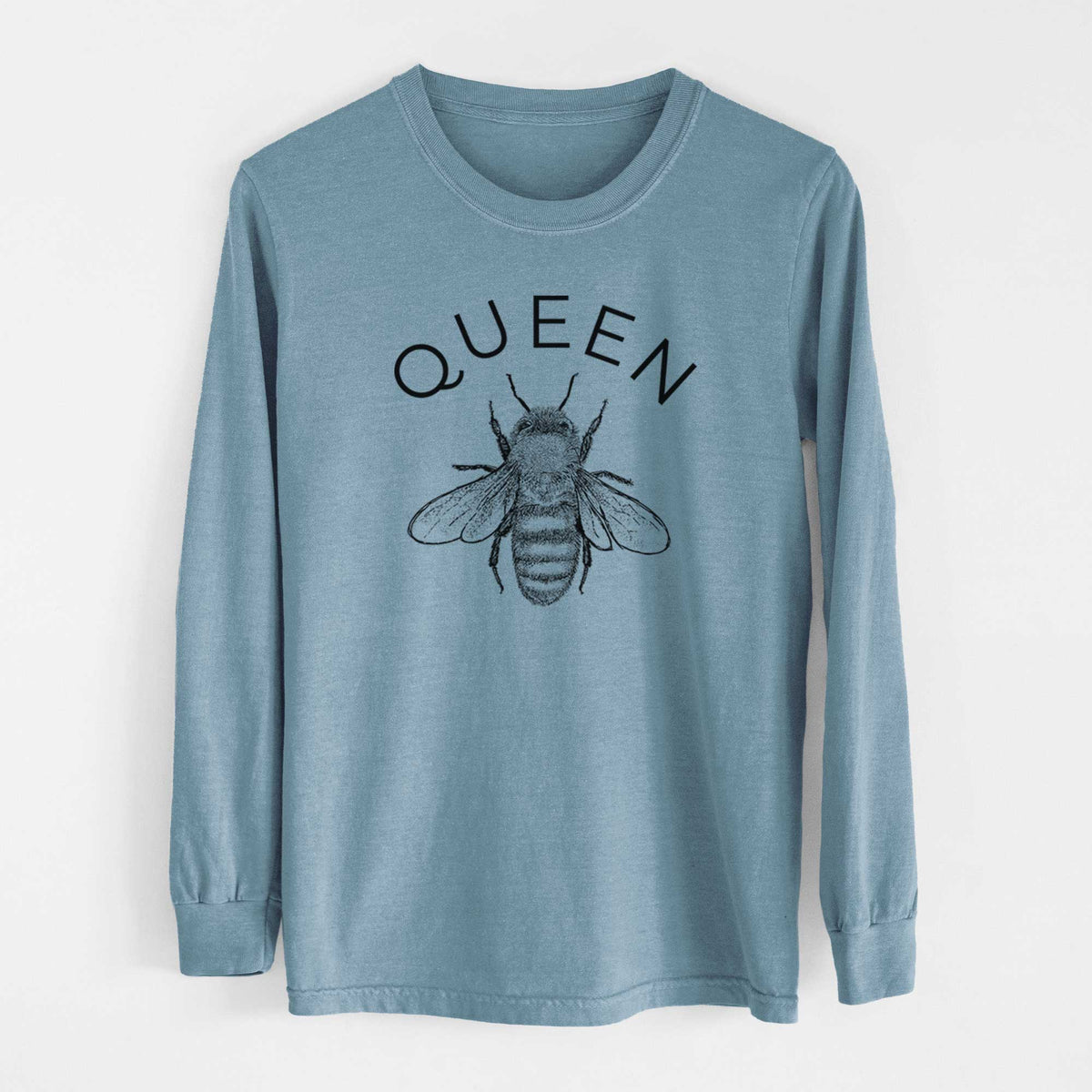 Queen Bee - Men&#39;s Heavyweight 100% Cotton Long Sleeve