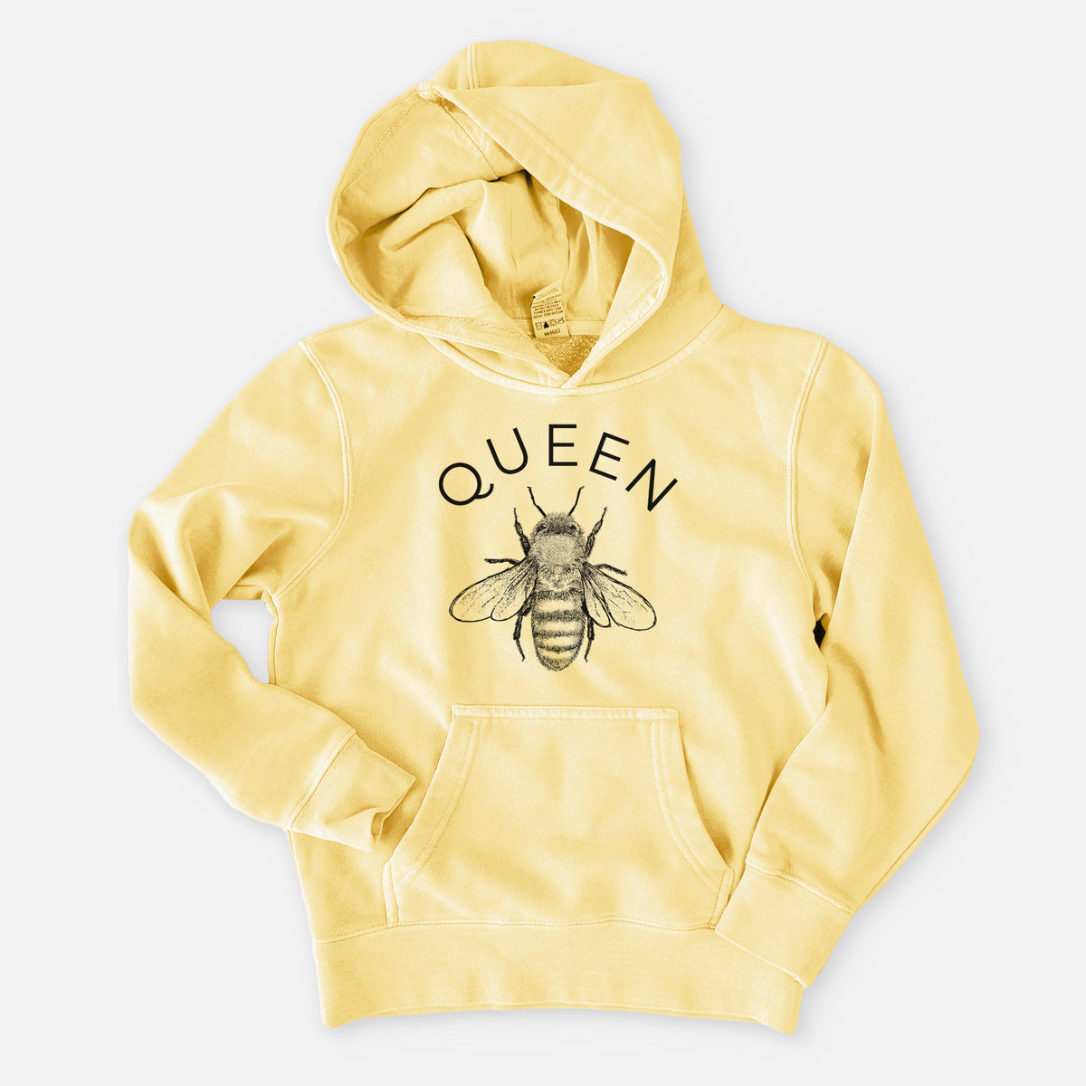 Queen Bee - Youth Pigment Dyed Hoodie