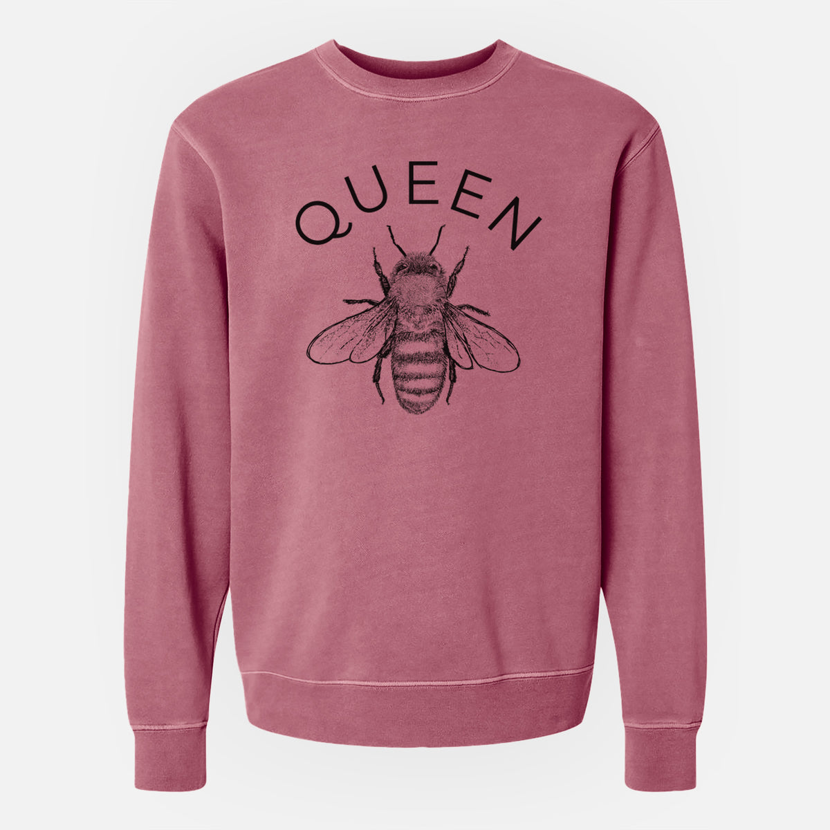 Queen Bee - Unisex Pigment Dyed Crew Sweatshirt