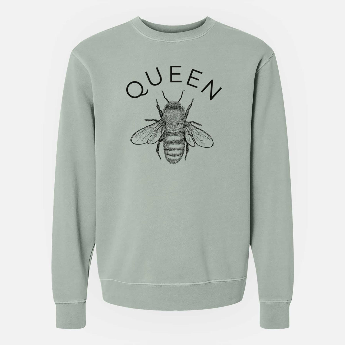 Queen Bee - Unisex Pigment Dyed Crew Sweatshirt