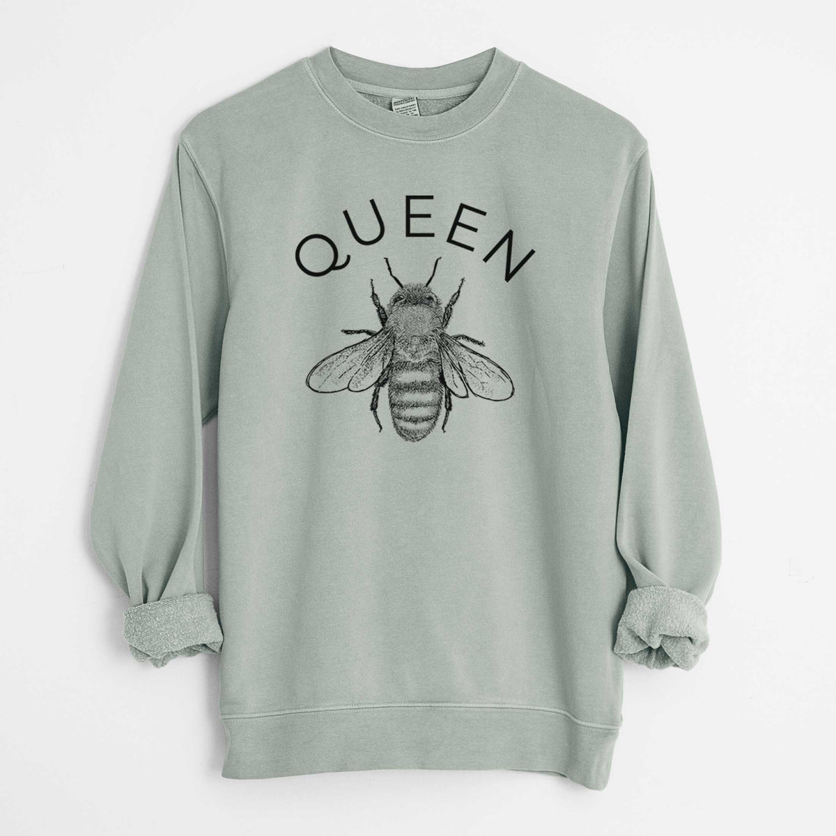 Queen Bee - Unisex Pigment Dyed Crew Sweatshirt