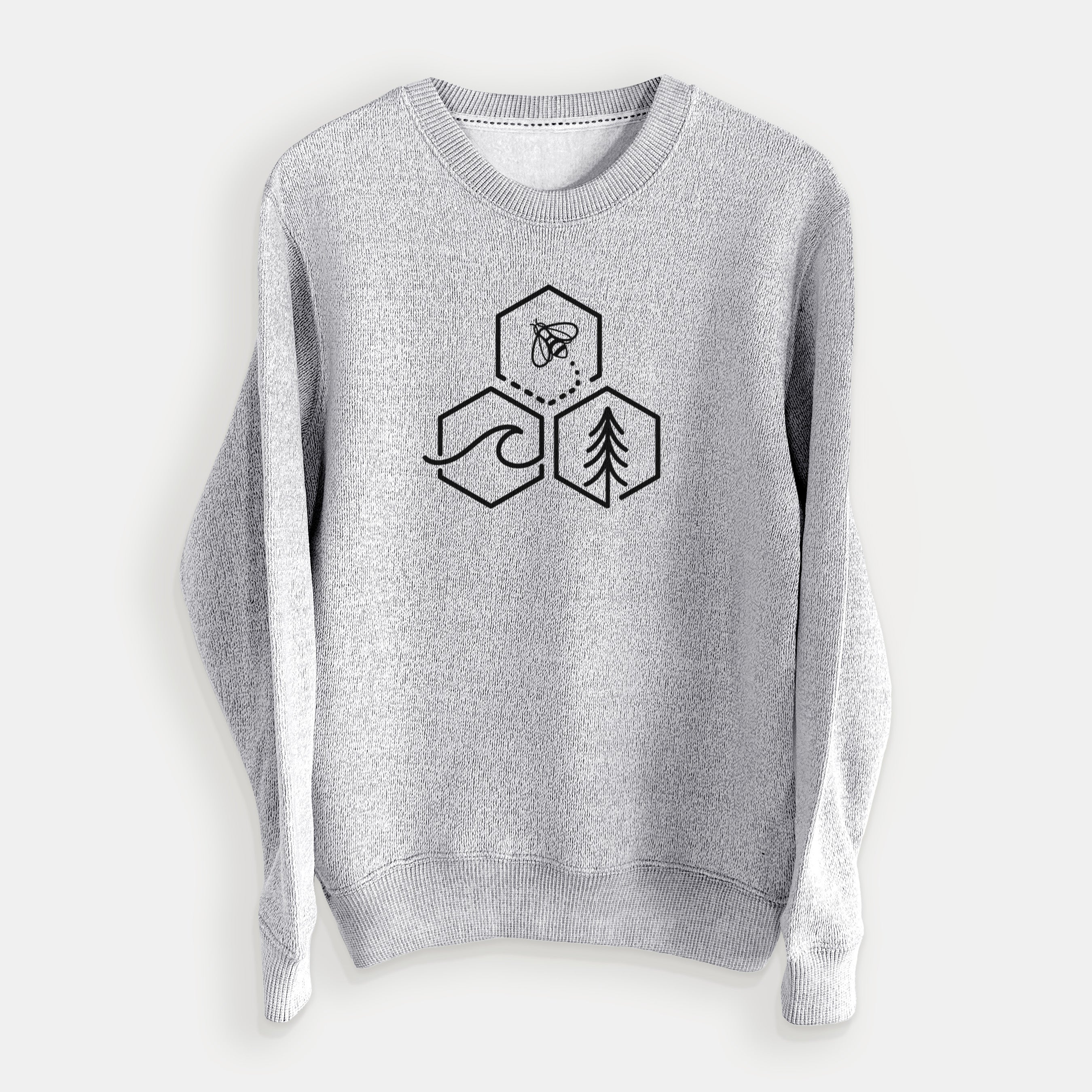Bee-Sea-Tree Triptych - Knit Sweatshirt