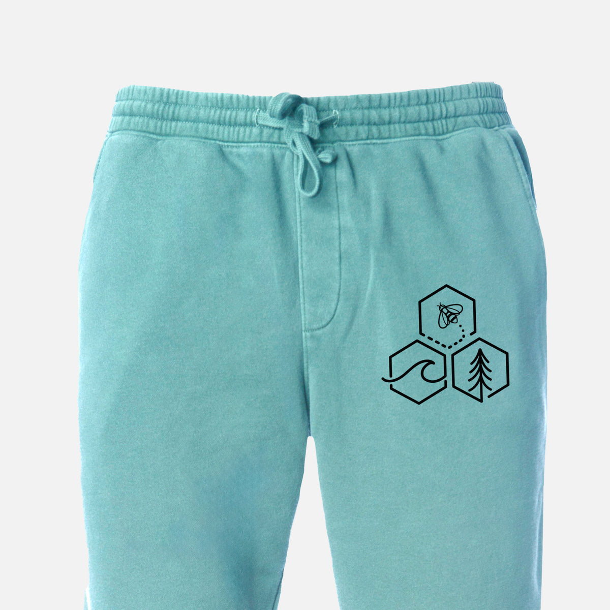 Bee-Sea-Tree Triptych - Unisex Pigment Dyed Sweatpants