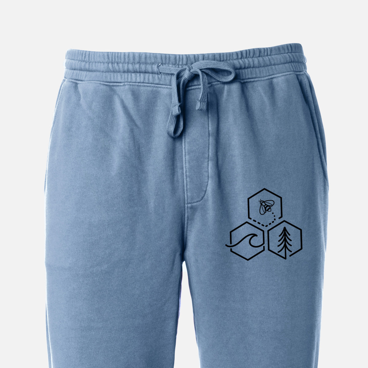 Bee-Sea-Tree Triptych - Unisex Pigment Dyed Sweatpants