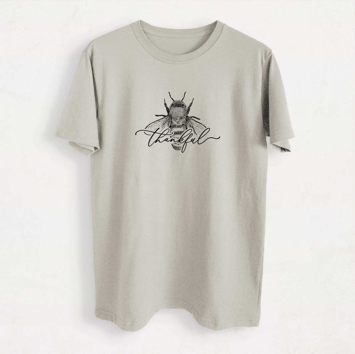 Bee Thankful - Heavyweight Men&#39;s 100% Organic Cotton Tee
