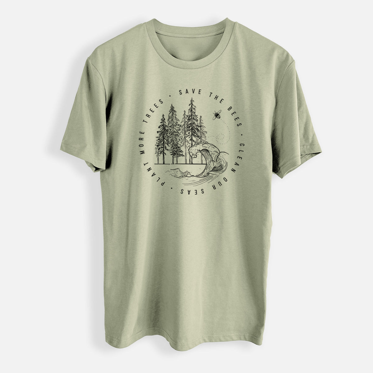 Save the Bees, Clean our Seas, Plant more Trees - Mens Everyday Staple Tee