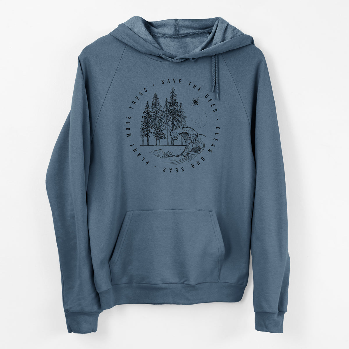 CLOSEOUT - Made in US Unisex Pullover Hoodie - 100% Organic Cotton