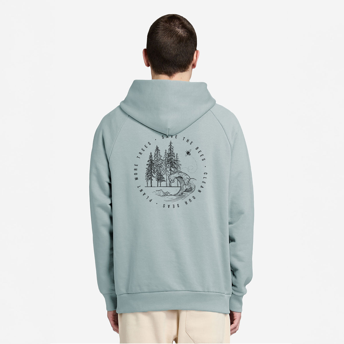 Save the Bees, Clean our Seas, Plant more Trees - UltraLuxe Heavyweight French Terry Hoodie