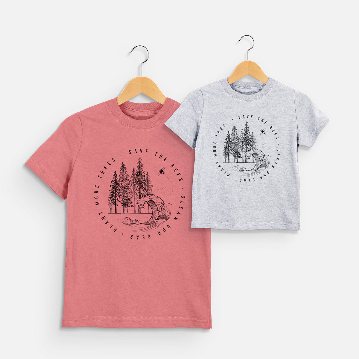 Save the Bees, Clean our Seas, Plant more Trees - Toddler/Youth Shirt