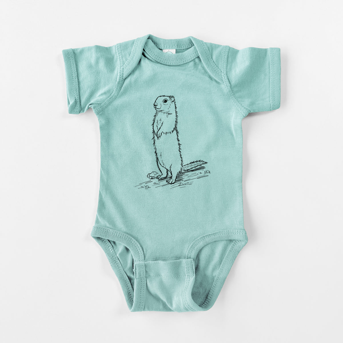 Belding's Ground Squirrel - Urocitellus beldingi - Baby Fine Jersey Bodysuit