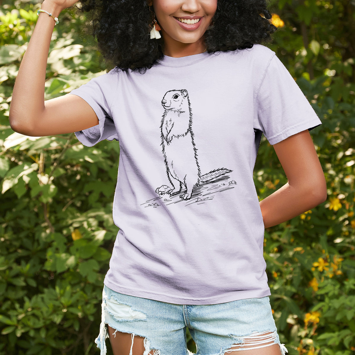 Belding&#39;s Ground Squirrel - Urocitellus beldingi - Unisex Comfort Colors Garment-Dyed Heavyweight T-shirt