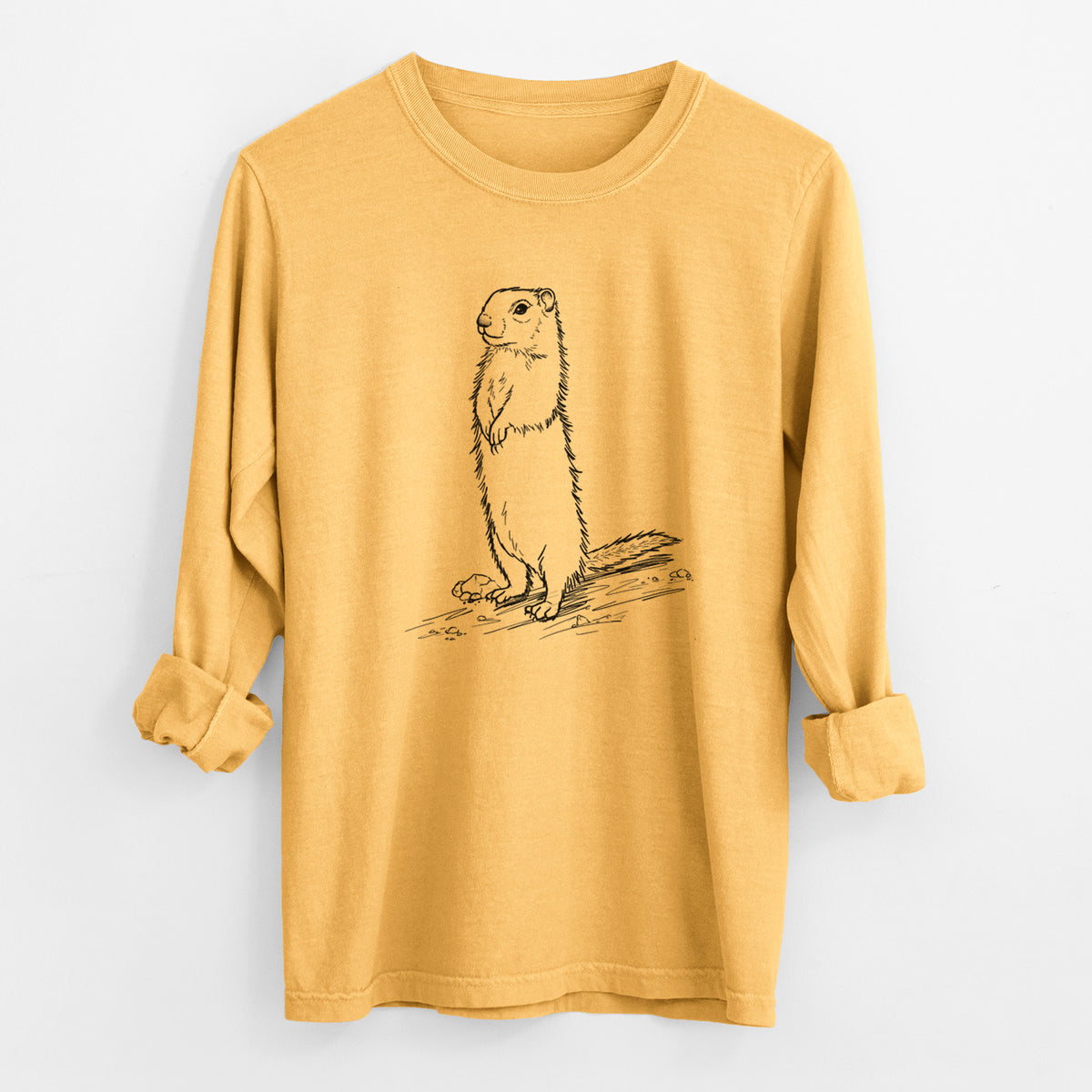 Belding&#39;s Ground Squirrel - Urocitellus beldingi - Unisex Comfort Colors 100% Cotton Long Sleeve