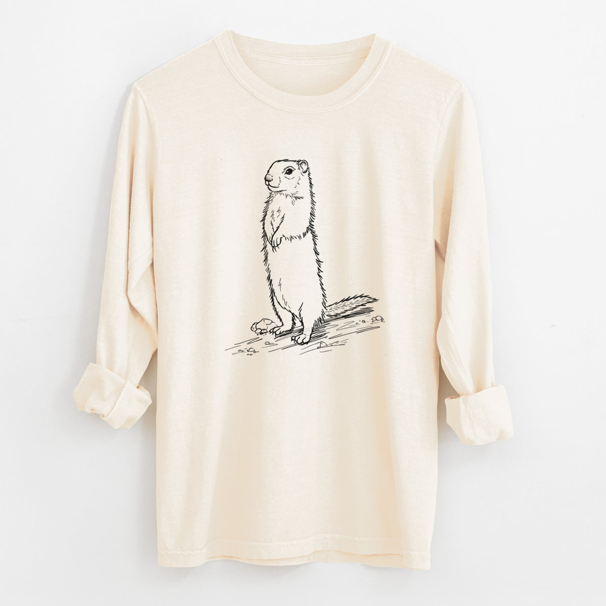 Belding&#39;s Ground Squirrel - Urocitellus beldingi - Unisex Comfort Colors 100% Cotton Long Sleeve