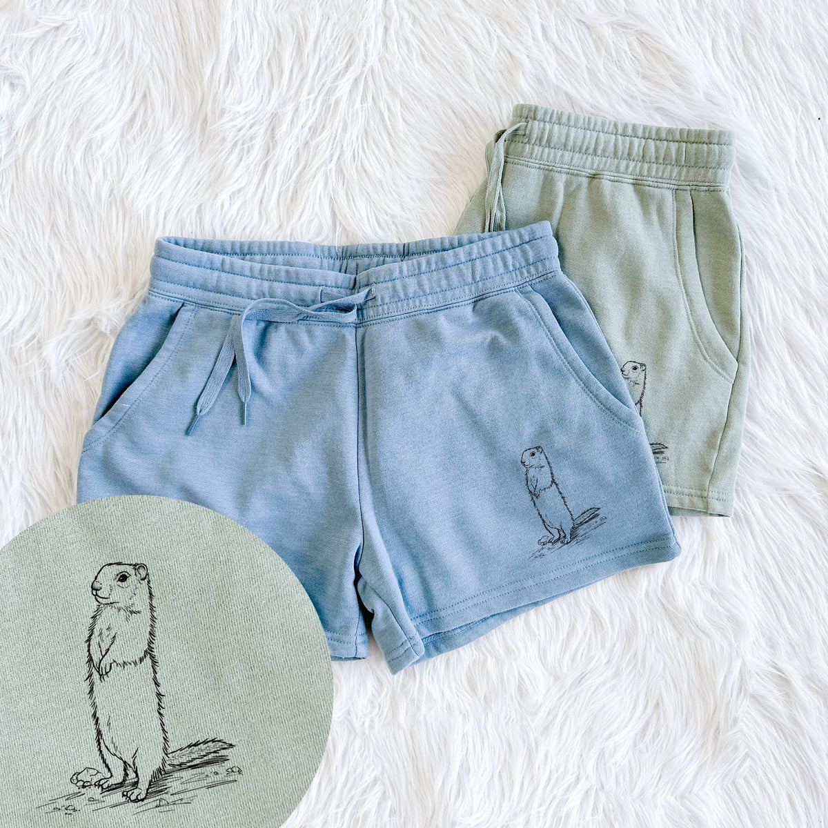 Belding's Ground Squirrel - Urocitellus beldingi - Women's Cali Wave Shorts