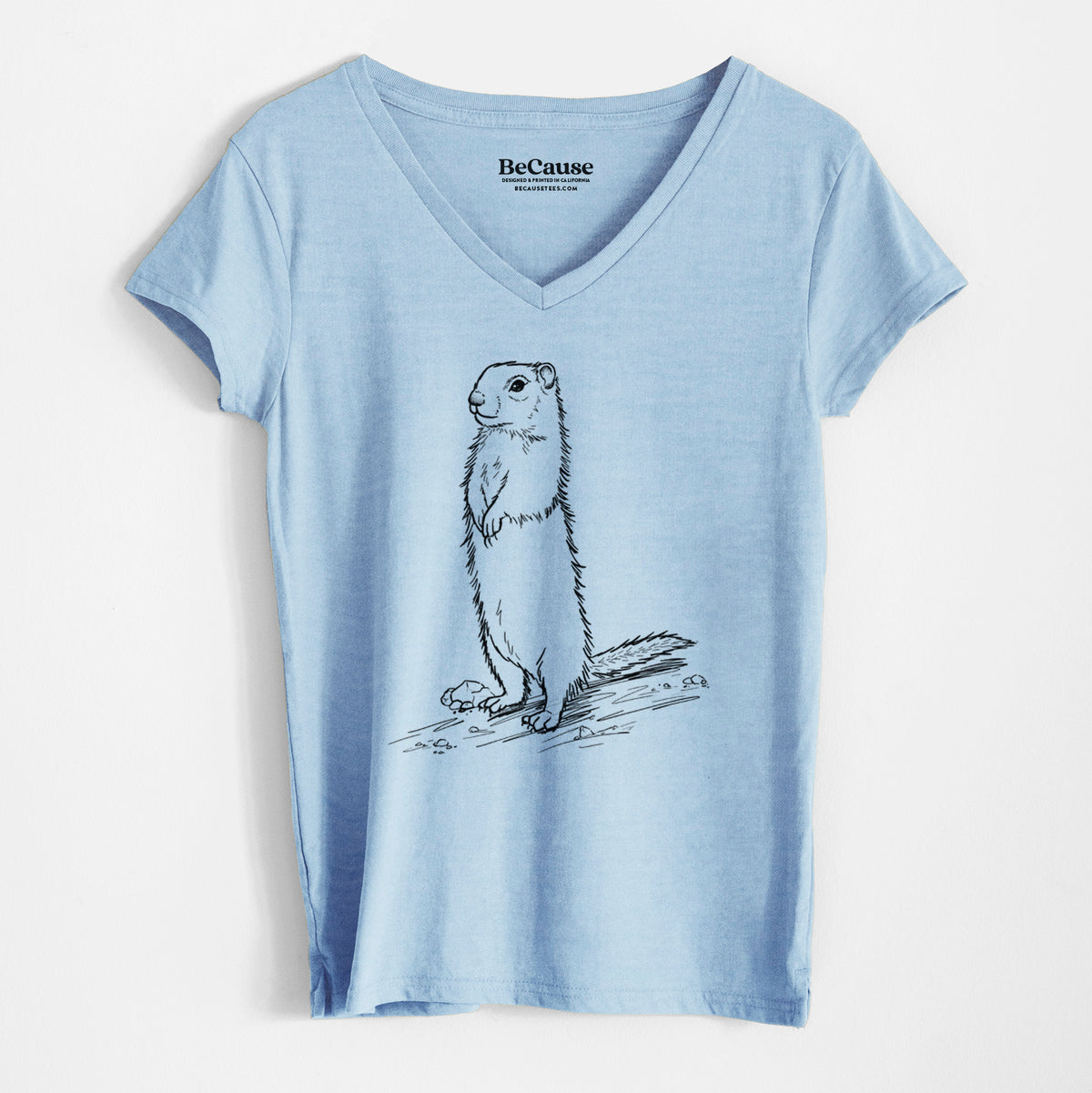 Belding&#39;s Ground Squirrel - Urocitellus beldingi - Women&#39;s 100% Recycled V-neck