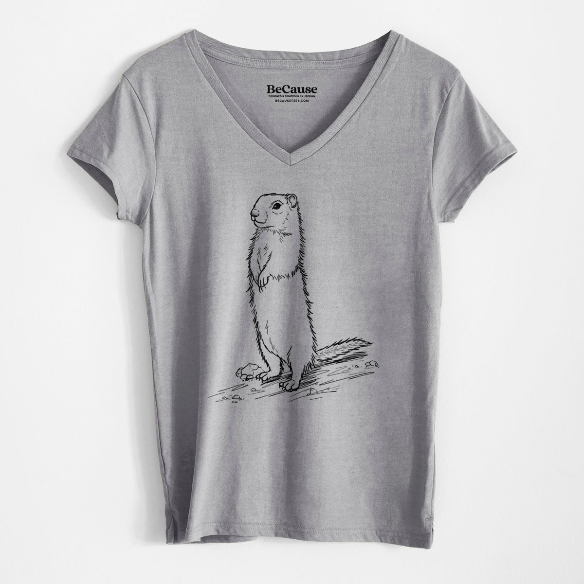 Belding&#39;s Ground Squirrel - Urocitellus beldingi - Women&#39;s 100% Recycled V-neck