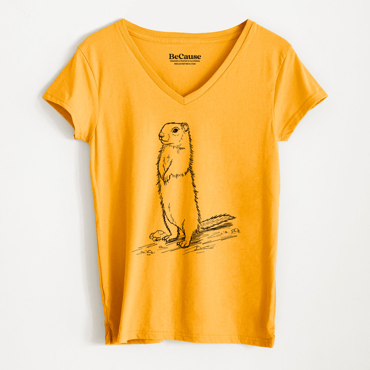 Belding&#39;s Ground Squirrel - Urocitellus beldingi - Women&#39;s 100% Recycled V-neck