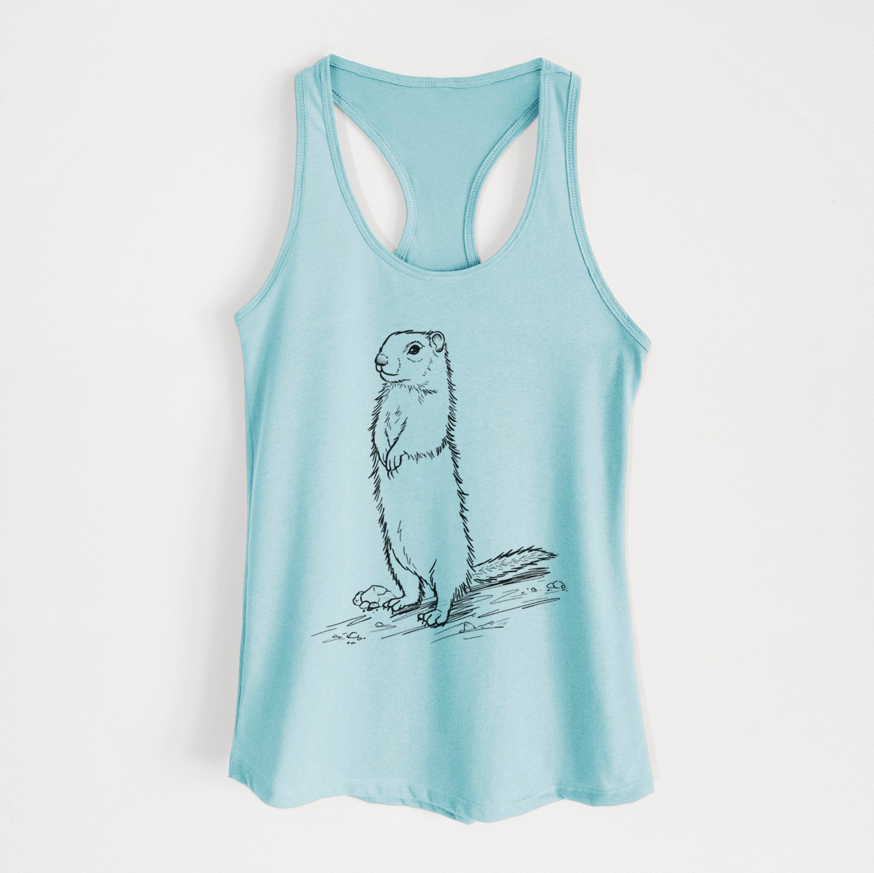 Belding's Ground Squirrel - Urocitellus beldingi - Women's Racerback Tanktop