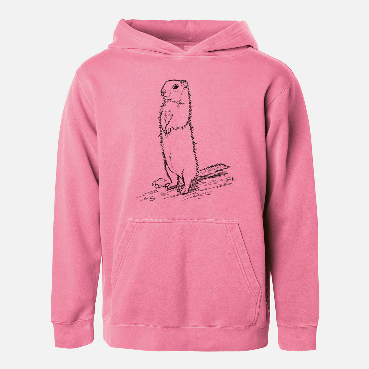 Belding&#39;s Ground Squirrel - Urocitellus beldingi - Youth Pigment Dyed Hoodie