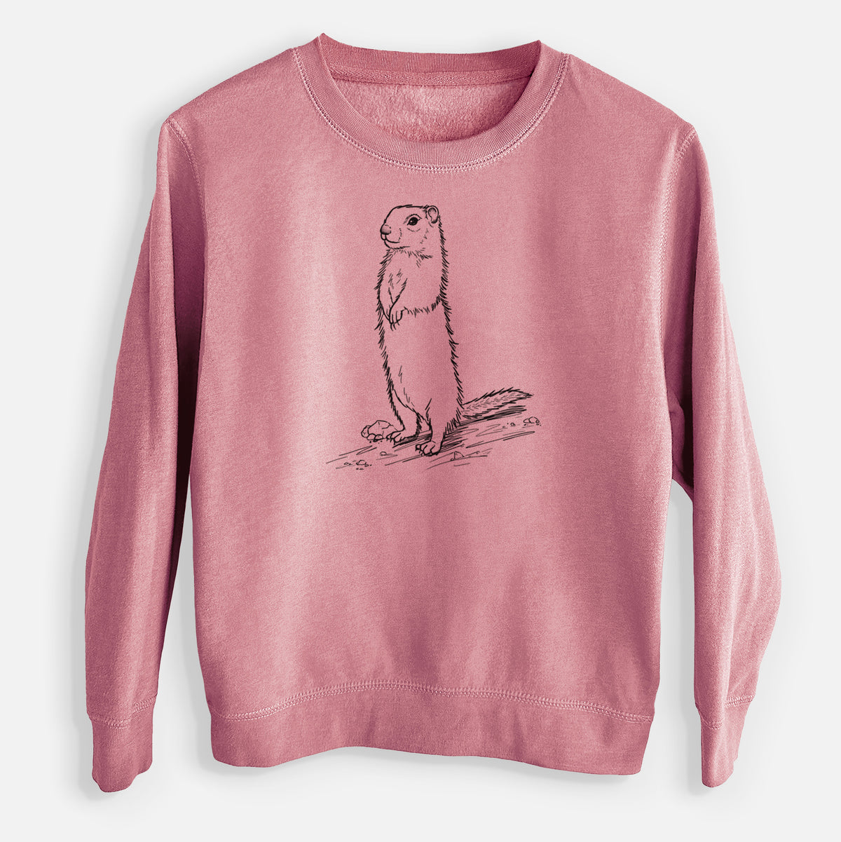 Belding&#39;s Ground Squirrel - Urocitellus beldingi - Youth Lightweight Crewneck Sweatshirt