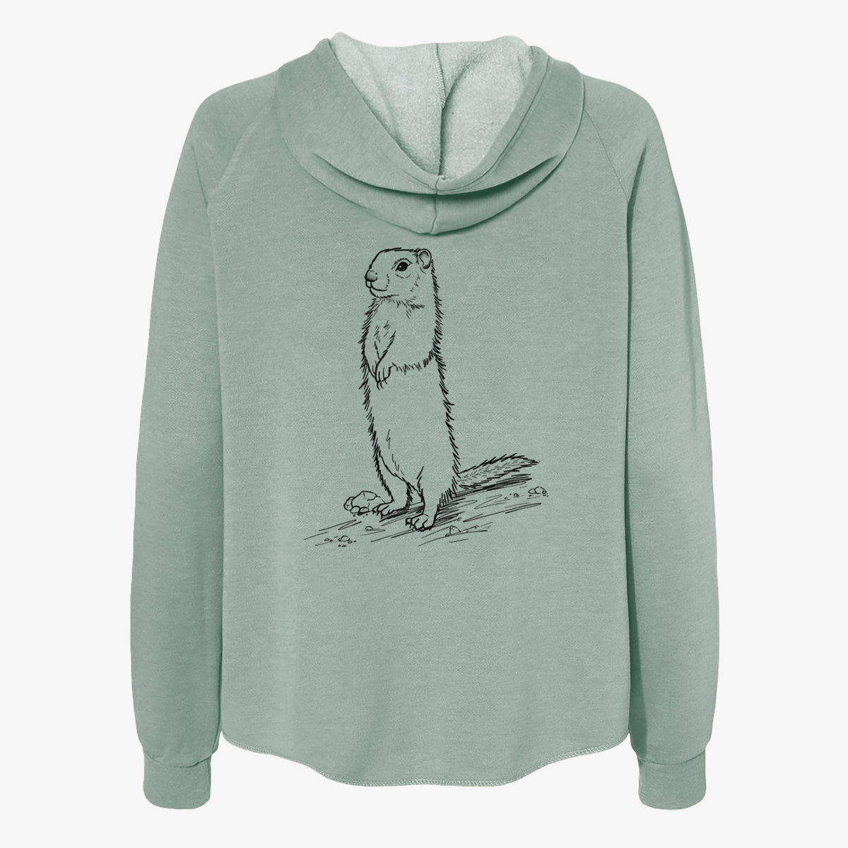 Belding&#39;s Ground Squirrel - Urocitellus beldingi - Women&#39;s Cali Wave Zip-Up Sweatshirt