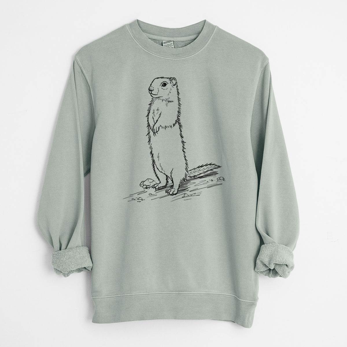 Belding&#39;s Ground Squirrel - Urocitellus beldingi - Unisex Pigment Dyed Crew Sweatshirt