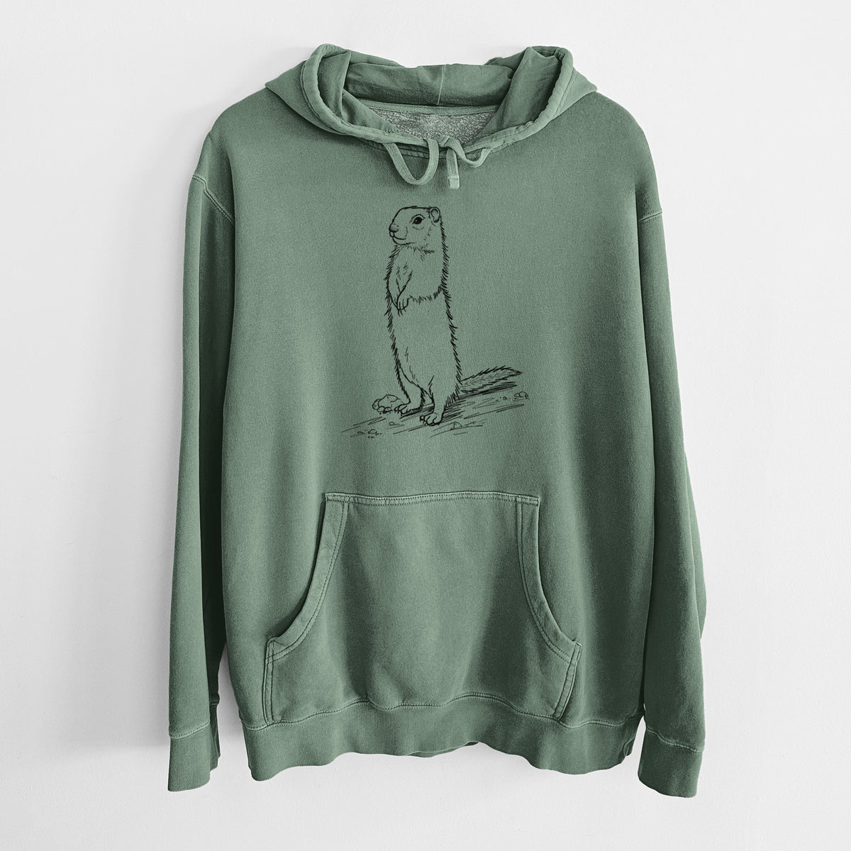 Belding's Ground Squirrel - Urocitellus beldingi - Unisex Pigment Dyed Hoodie