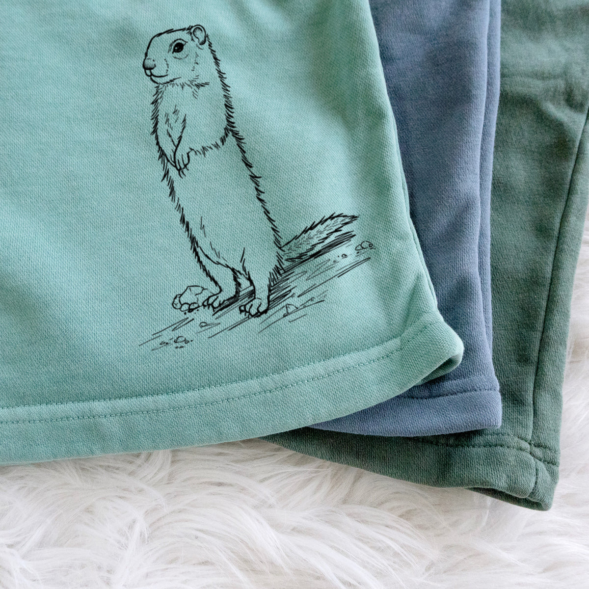 Belding&#39;s Ground Squirrel - Urocitellus beldingi - Unisex Pigment Dyed Shorts