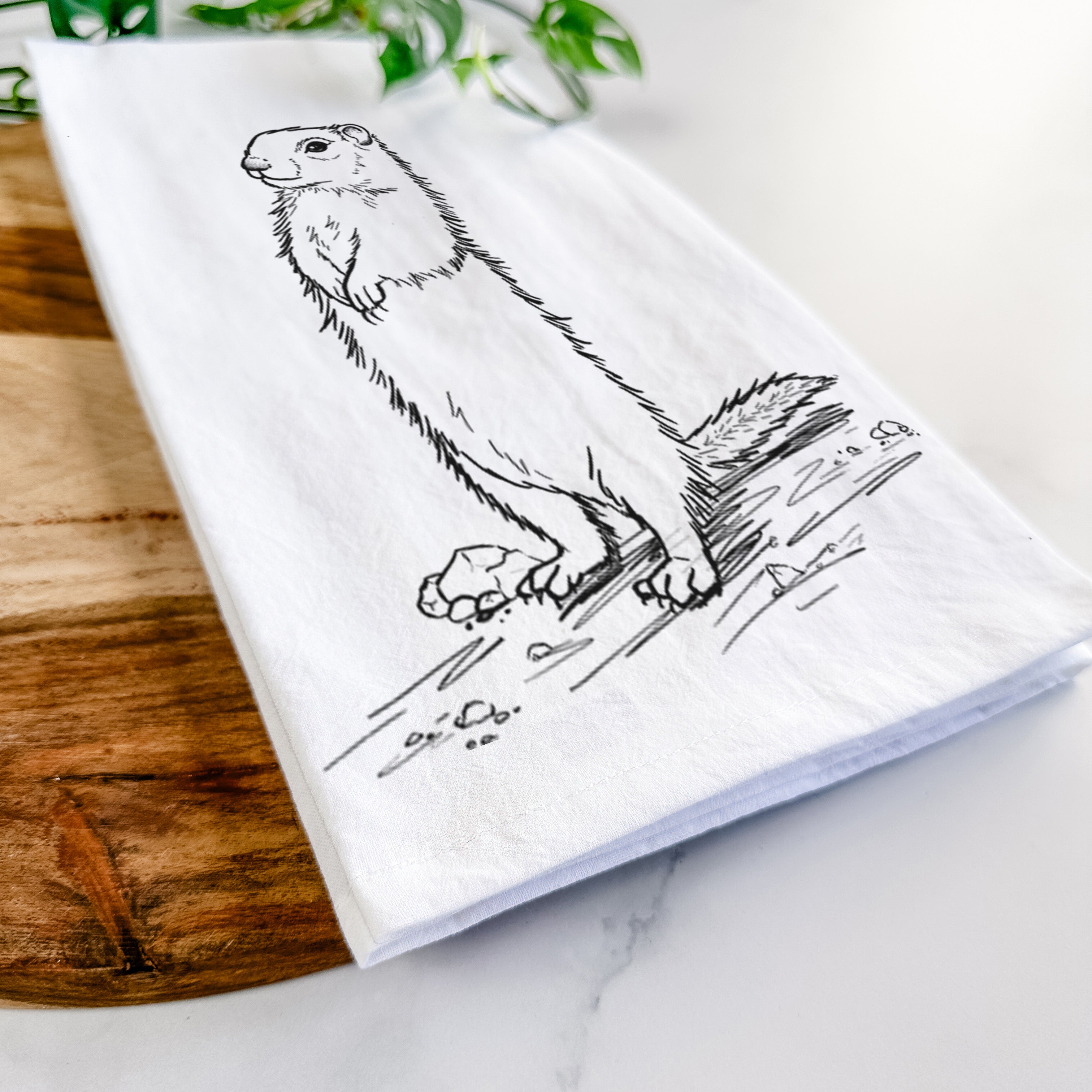 Belding's Ground Squirrel - Urocitellus beldingi Tea Towel