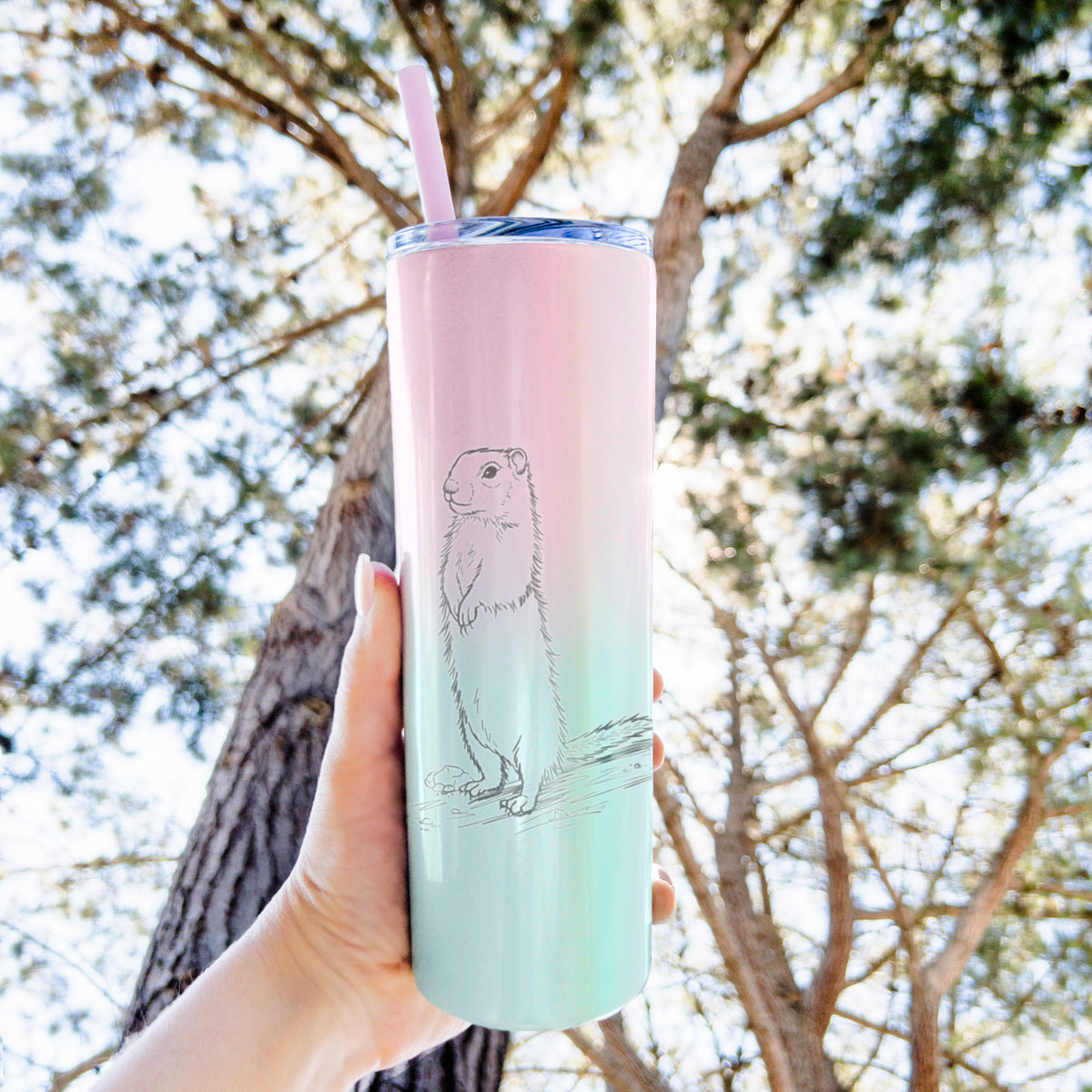 Belding&#39;s Ground Squirrel - Urocitellus beldingi - 20oz Skinny Tumbler