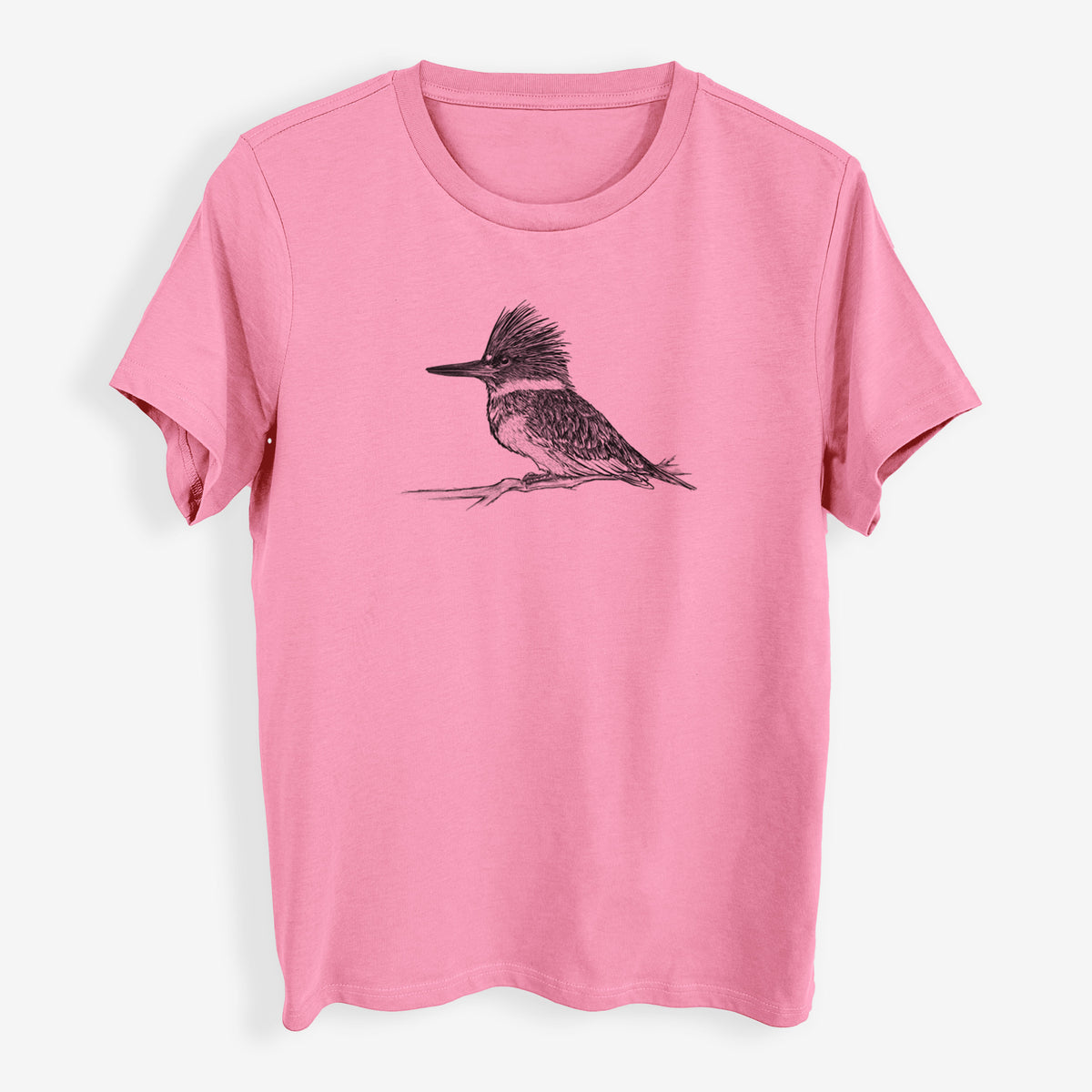 Belted Kingfisher - Megaceryle alcyon - Womens Everyday Maple Tee